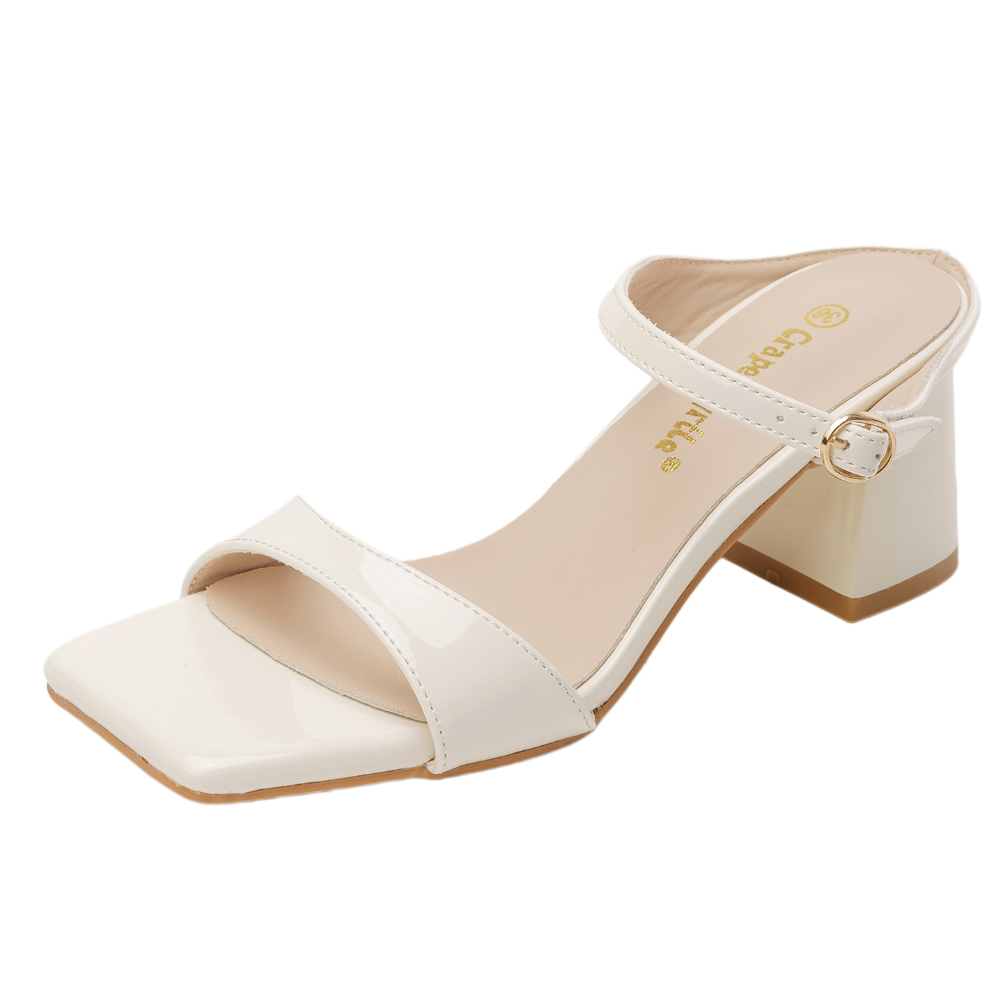 2026 Summer New Roman Style Women's Open Toe Strappy Block Heel Sandals 6.5cm Chunky Heel Slip On - Image 5